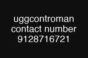 uggcontroman contact number 9128716721
